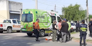 UNA MOTOCICLISTA RESULTÓ HERIDA TRAS UN CHOQUE EN VILLA LORETO