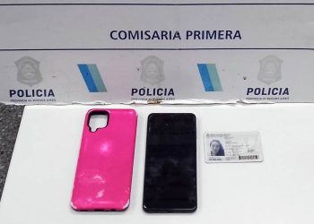 TERMINÓ DETENIDO TRAS AMENAZAR A UNA MUJER Y ROBARLE SU CELULAR