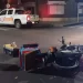DOS PERSONAS GOLPEADAS TRAS EL CHOQUE ENTRE UN AUTO Y UNA MOTO