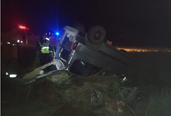 VOLCÓ EN LA RUTA Y DIO POSITIVO DE ALCOHOLEMIA