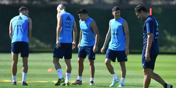QATAR 2022: ARGENTINA VOLVIÓ A LAS PRÁCTICAS Y SCALONI ANALIZA CAMBIOS