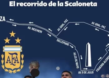 ASÍ SERÁ EL RECORRIDO DE FESTEJO DE LOS CAMPEONES DEL MUNDO EN BUENOS AIRES