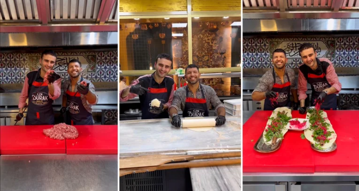 EL DESOPILANTE VIDEO DEL KUN AGÜERO COCINANDO CON UN MEDIÁTICO CHEF TURCO