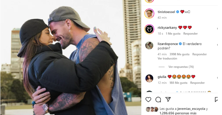 TINI STOESSEL Y RODRIGO DE PAUL, LAS IMÁGENES DEL REENCUENTRO MÁS ESPERADO TRAS EL TRIUNFO DE LA SELECCIÓN