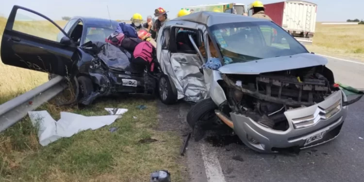 ACCIDENTE FATAL EN LA RUTA 3: UNA MUJER FALLECIDA TRAS EL CHOQUE DE DOS AUTOS