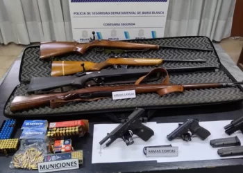 ARMAS Y MUNICIONES SECUESTRADAS LUEGO DE UN INCIDENTE VECINAL