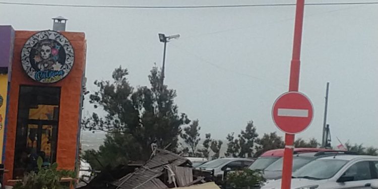 UNA FUERTE TORMENTA AZOTÓ MONTE HERMOSO