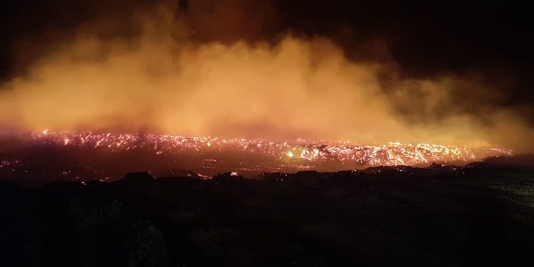 TERRIBLE INCENDIO EN UNOS SILOS