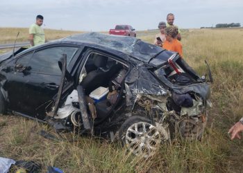 VARIOS HERIDOS EN EL CHOQUE ENTRE DOS AUTOS REGISTRADO EN LA RUTA 3