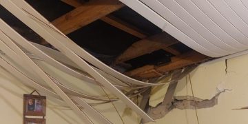 SE LES CAYÓ UN ÁRBOL EN LA CASA Y LES ROMPIÓ EL TECHO