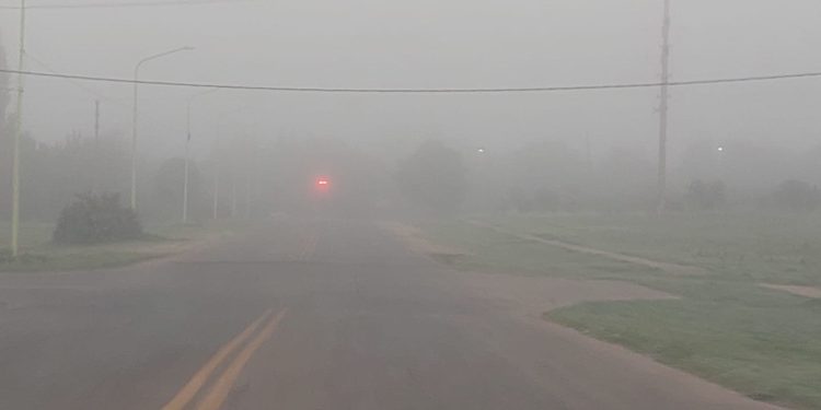 DESDE LEJOS NO SE VE: LA CIUDAD DESPERTÓ CON MUCHA NIEBLA