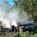 HALLARON UN AUTO PRENDIDO FUEGO