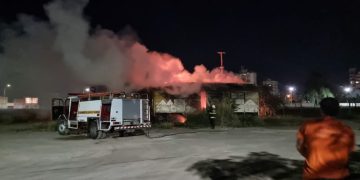 PÉRDIDAS TOTALES EN EL INCENDIO DE UN VAGÓN ABANDONADO