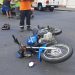 MOTOCICLISTA CON TRAUMATISMO TRAS UN CHOQUE