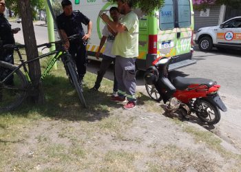 CICLISTA HERIDA TRAS CHOCAR CON UNA MOTO