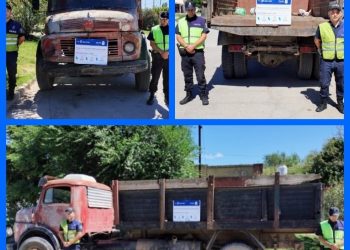 UN CAMIÓN FUE SECUESTRADO EN CERRI POR EL ROBO DE VÍAS DÍAS ATRÁS