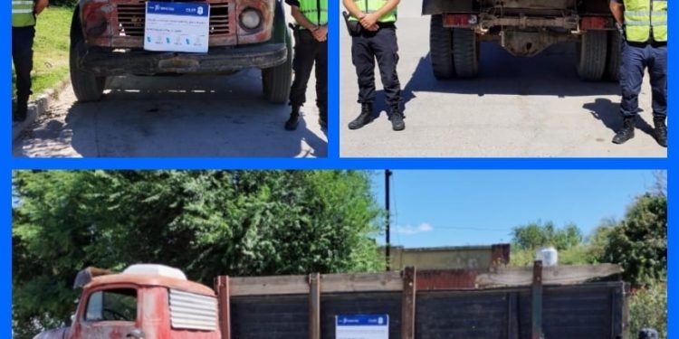 UN CAMIÓN FUE SECUESTRADO EN CERRI POR EL ROBO DE VÍAS DÍAS ATRÁS