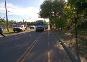 CHOQUE DE DOS BICICLETAS EN UNA BICISENDA