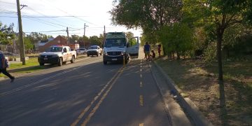 CHOQUE DE DOS BICICLETAS EN UNA BICISENDA