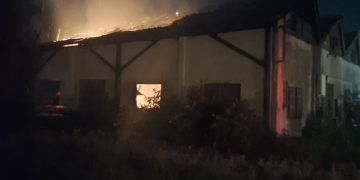 SE INCENCIÓ UN GALPÓN DE FERROCARRILES ARGENTINOS