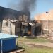 INCENDIO EN EL GALPÓN TRASERO DE UNA VIVIENDA