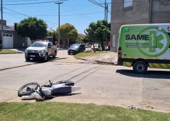 MOTOCICLISTA CON POLITRAUMATISMOS LUEGO DE UN ACCIDENTE