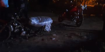 DOS MOTOS IMPACTARON ENTRE SÍ EN LA RUTA 3, ENTRE AV. COLÓN Y BELISARIO ROLDÁN