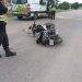 MOTOCICLISTA CON FUERTE TRAUMATISMO TRAS UN ACCIDENTE