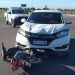 UNA MOTO IMPACTÓ CONTRA UNA CAMIONETA EN INDIADA Y AV. EL BENTEVEO