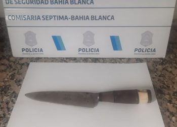 AMENAZÓ CON UN CUCHILLO A EMPLEADOS DE UNA OBRA EN CONSTRUCCIÓN