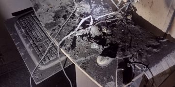 INCENDIO EN UNA OFICINA DE LA ESCUELA DE AGRICULTURA Y GANADERÍA