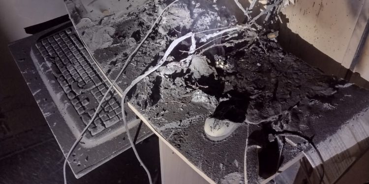 INCENDIO EN UNA OFICINA DE LA ESCUELA DE AGRICULTURA Y GANADERÍA