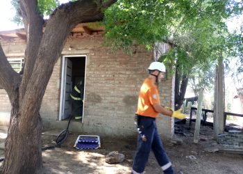 PRINCIPIO DE INCENDIO EN UNA VIVIENDA