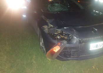 TRES VEHÍCULOS CHOCARON CERCA DE LA ROTONDA DE GRÜNBEIN