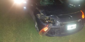 TRES VEHÍCULOS CHOCARON CERCA DE LA ROTONDA DE GRÜNBEIN