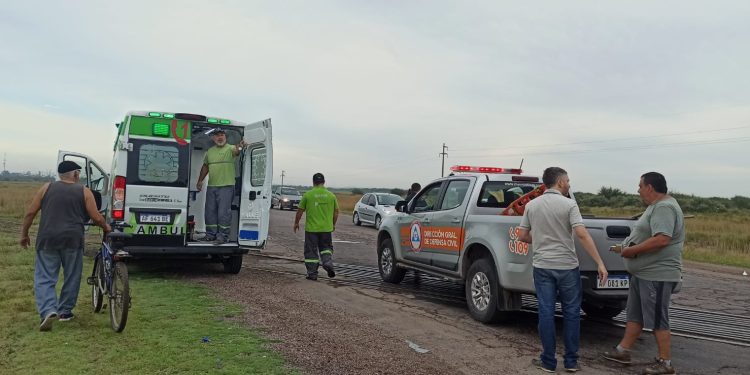 CHOQUE EN CADENA EN EL INGRESO A GENERAL DANIEL CERRI