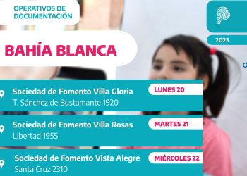 OPERATIVO DE DOCUMENTACIÓN EN BAHÍA BLANCA
