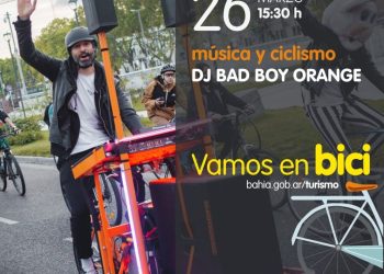 ESTE DOMINGO DISFRUTÁ BAHÍA EN BICI CON UN DJ EN VIVO