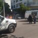 CICLISTA TERMINÓ EN EL HOSPITAL TRAS UN CHOQUE