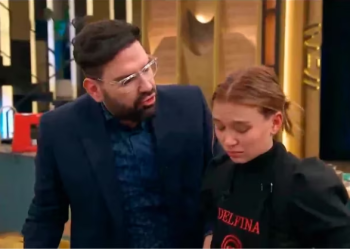 EN UNA NOCHE DE MUCHA TENSIÓN, DELFINA SE DESPIDIÓ DE MASTERCHEF A PURO LLANTO