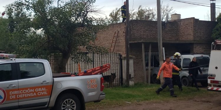 INCENDIO EN UNA VIVIENDA DE GRUMBEIN