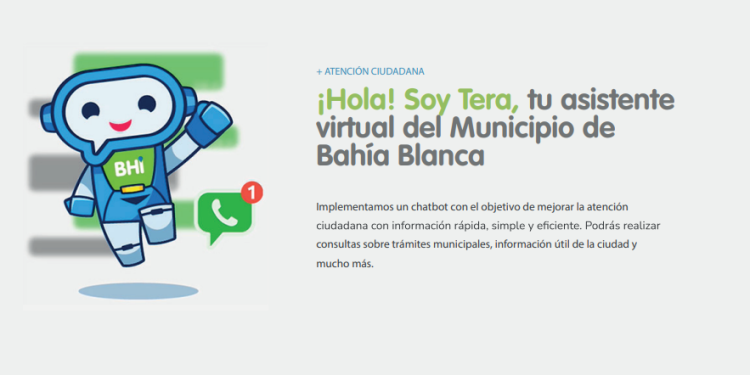 TERA: EN LOS PRIMEROS DOS MESES EL CHABOT DEL MUNICIPIO REGISTRÓ MÁS DE 23.700 INTERACCIONES