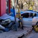 FUERTE ACCIDENTE EN BROWN Y PUEYRREDÓN