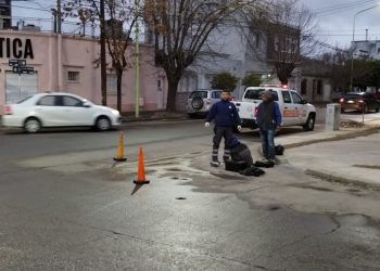 UN AUTO Y UNA MOTO CHOCARON ESTA MAÑANA