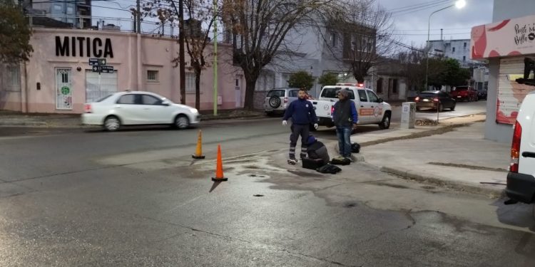 UN AUTO Y UNA MOTO CHOCARON ESTA MAÑANA