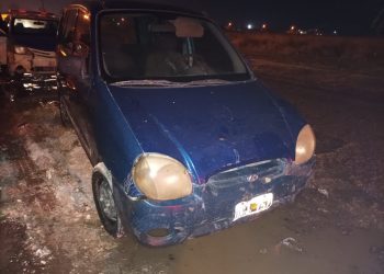 TOTALMENTE ALCOHOLIZADO CHOCÓ A UNA CICLISTA