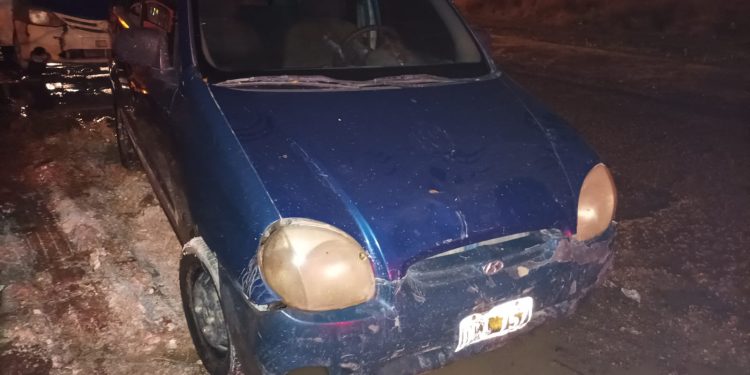 TOTALMENTE ALCOHOLIZADO CHOCÓ A UNA CICLISTA