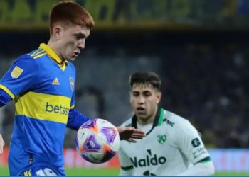 CON GOLES DE MERENTIEL Y MEDINA, BOCA JUNIORS LE GANÓ 2-0 A SARMIENTO DE JUNÍN Y SE RECUPERÓ EN LA LIGA PROFESIONAL