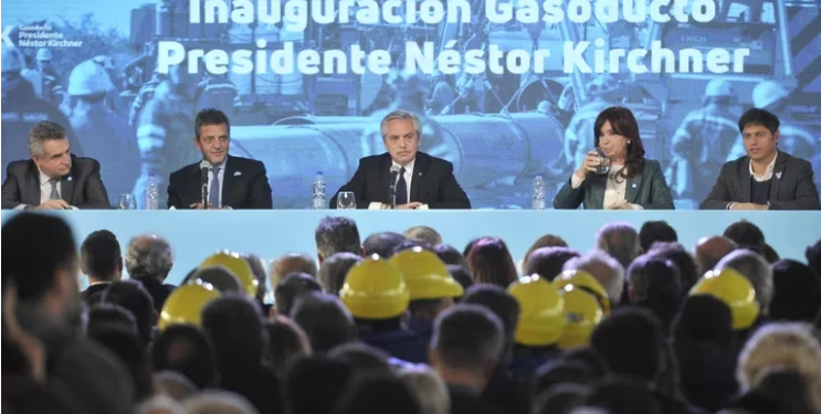 EL OFICIALISMO CERRÓ FILAS DETRÁS DE SERGIO MASSA EN LA INAUGURACIÓN DEL GASODUCTO NÉSTOR KIRCHNER
