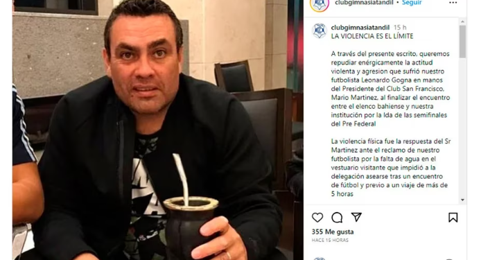 EL DESCARGO DEL PADRE DE LAUTARO MARTÍNEZ TRAS SER DENUNCIADO POR AGREDIR A UN FUTBOLISTA DE TANDIL